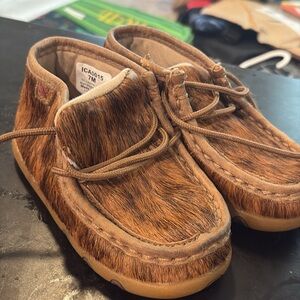 Twisted X Kids Moccasins in Brown and Tan